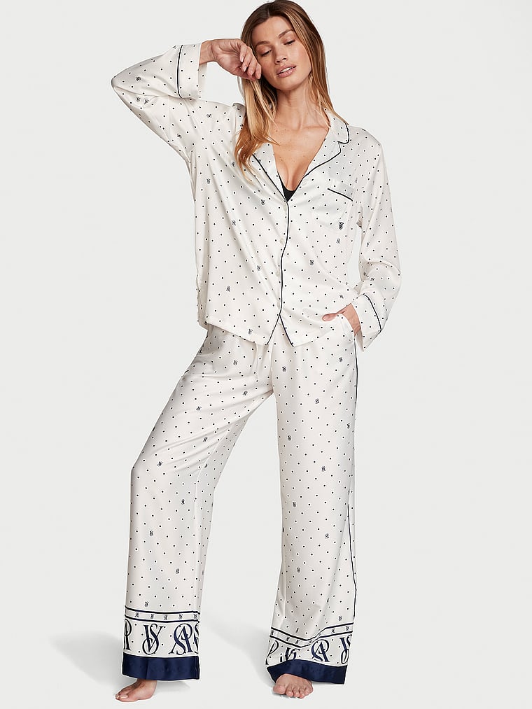 Victoria's Secret Satin Long Pajama Set Satin