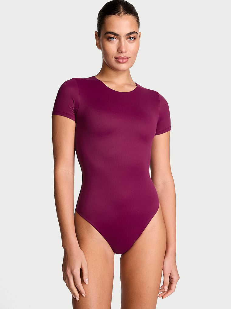 Victoria's Secret BODYWEAR by Victoria with FeatherSoft? Innovation Short-Sleeve Bodysuit