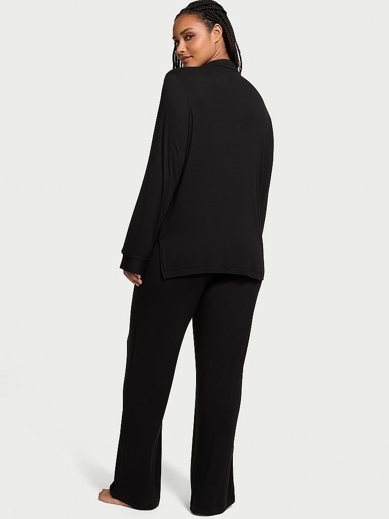 Victoria's Secret Ribbed Modal Long Pajama Set