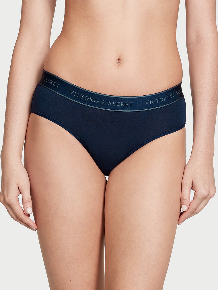 Cotton Logo Cotton Hiphugger Panty Smooth