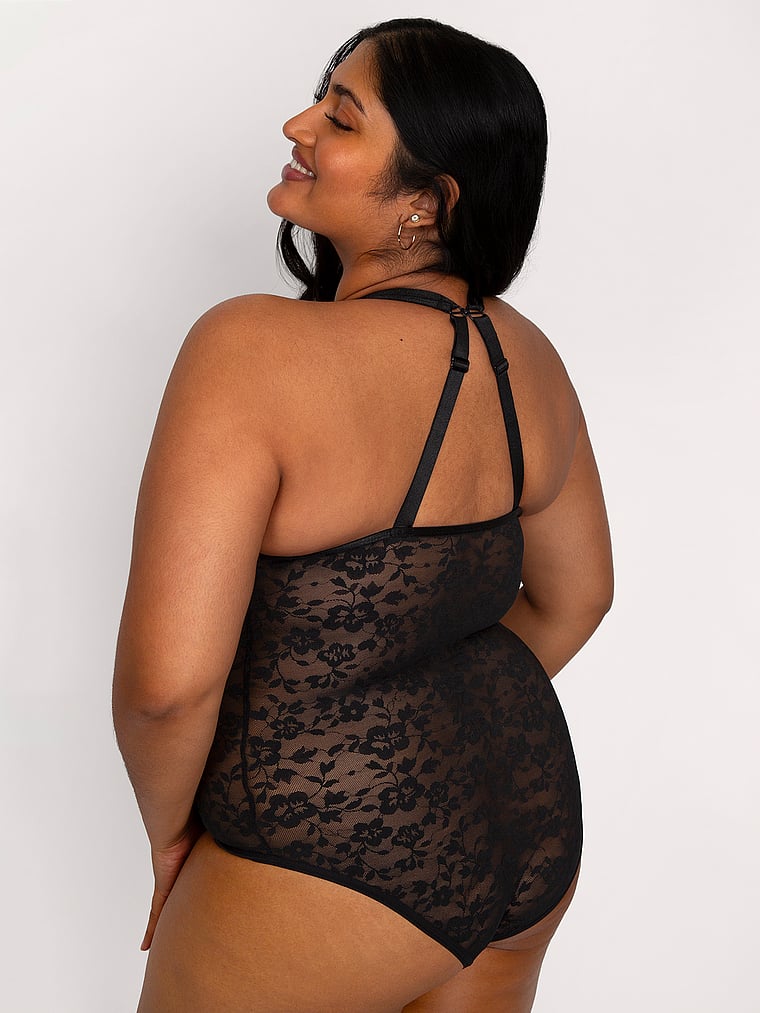 Curvy Couture No Show Lace Bodysuit