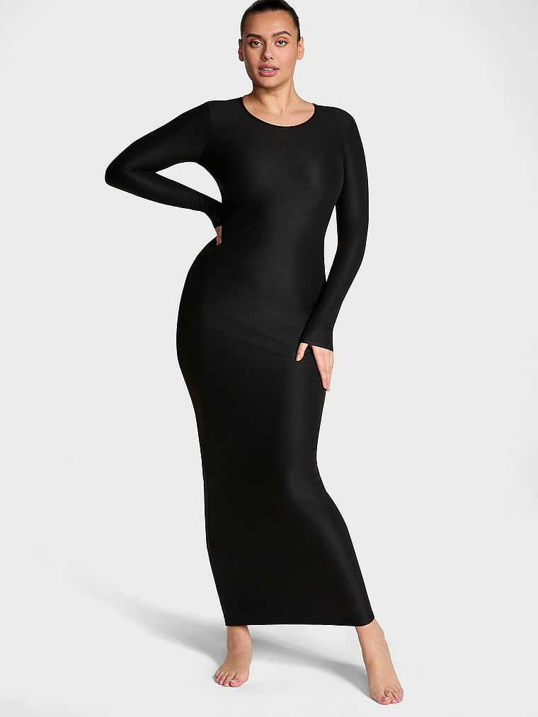Victoria's Secret BODYWEAR by Victoria with FeatherSoft? Innovation Long-Sleeve Maxi Slip