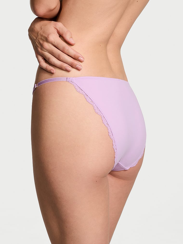 Dream Angels Lace-Trim Adjustable String Bikini Panty Lace trim