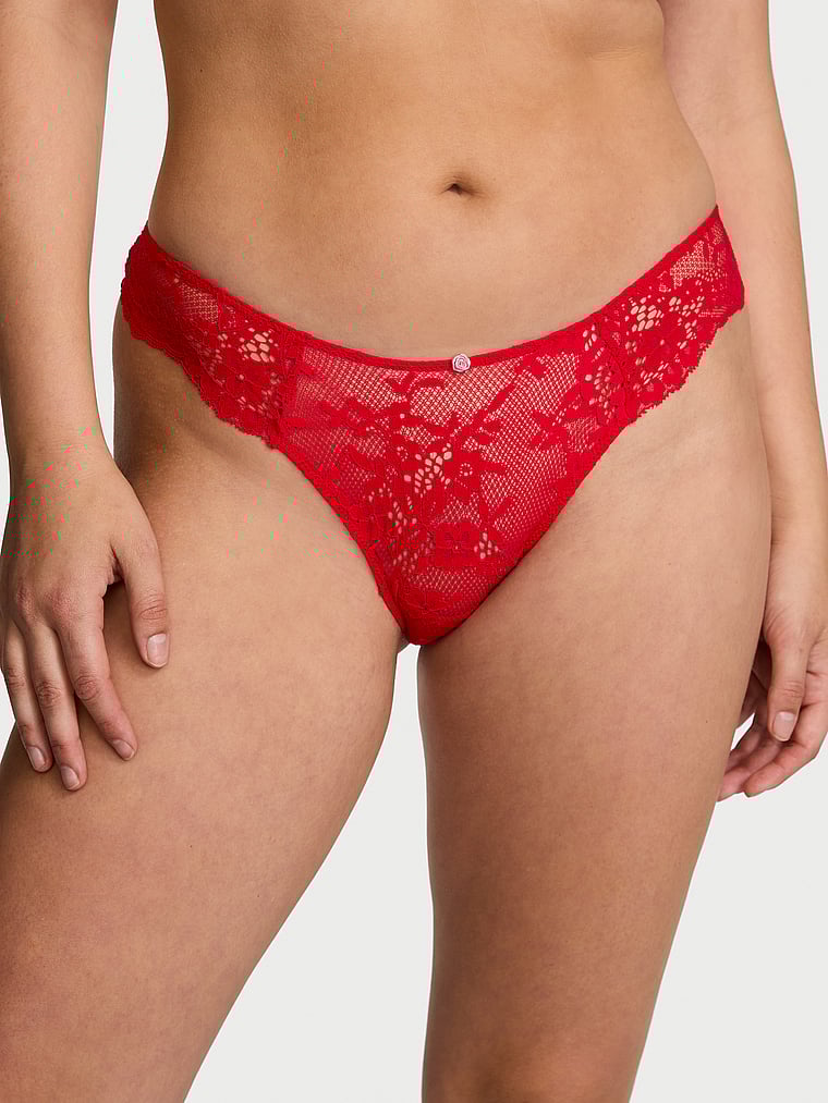Dream Angels Twinkle Bow Lace Brazilian Panty Twinkle Lace