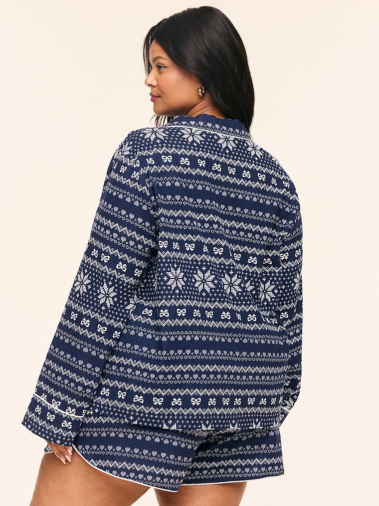 Adore Me Cecelia Long Sleeve Tee + Short Set