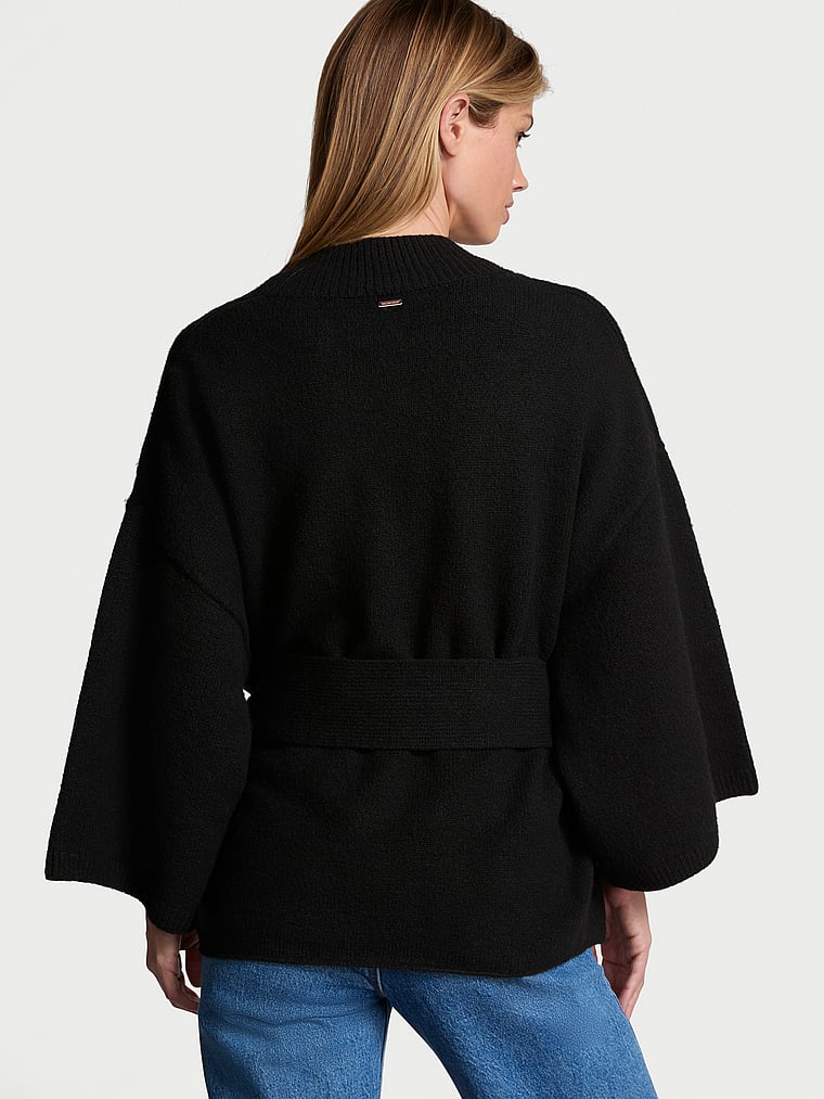 Victoria's Secret Luxe Cr��me Knit Wrap Sweater
