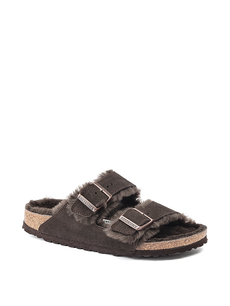 Birkenstock Arizona Shearling Suede Sandals