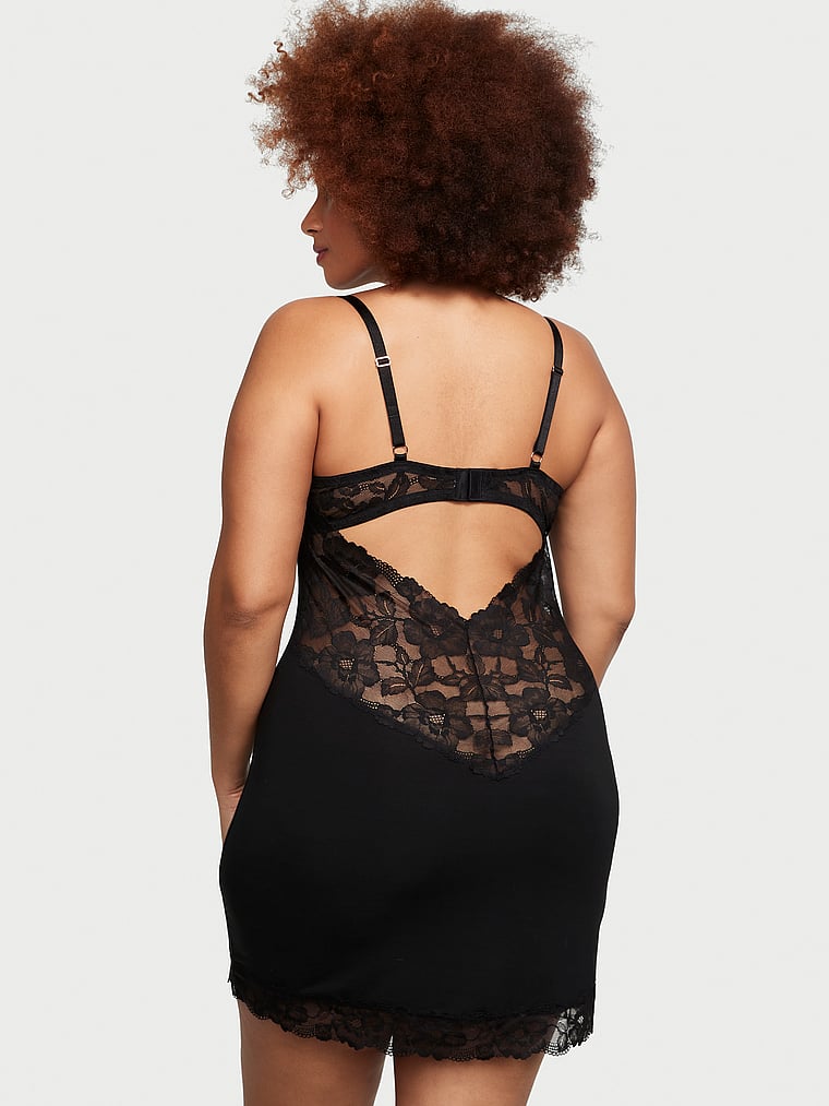 Victoria's Secret Modal & Lace Cupped Mini Slip Dress