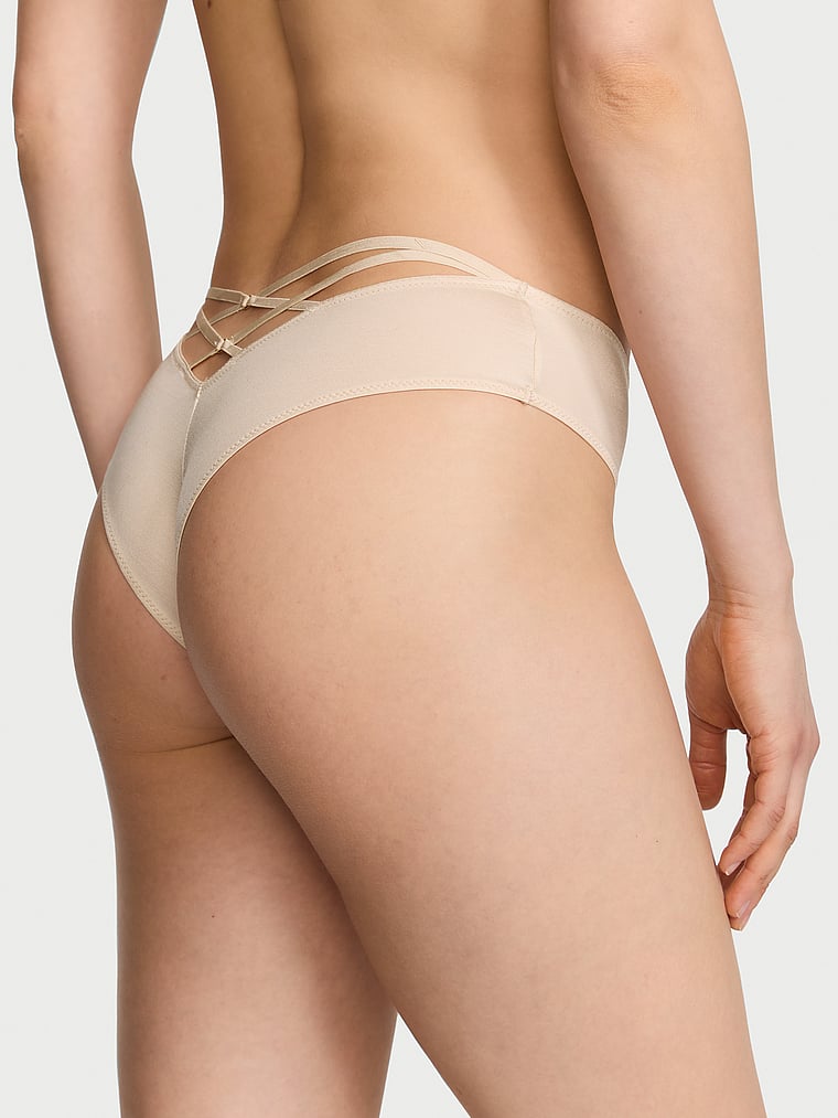 Very Sexy Strappy-Back High-Leg Cheeky Panty Smooth