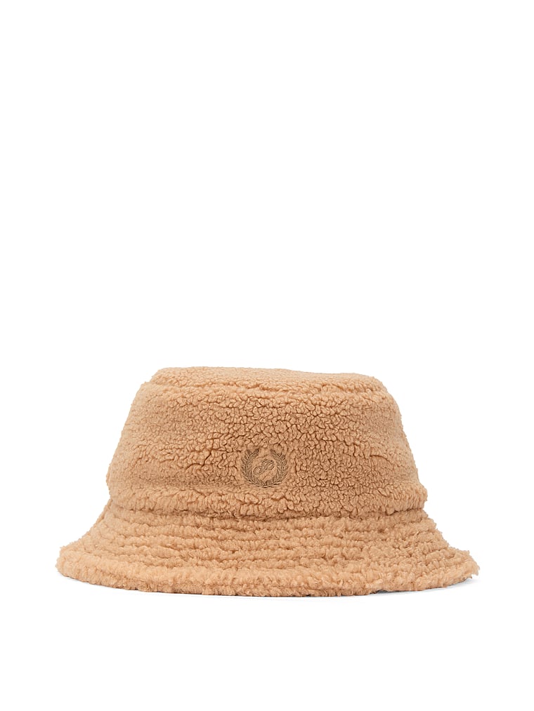 PINK Plush Teddy Bucket Hat