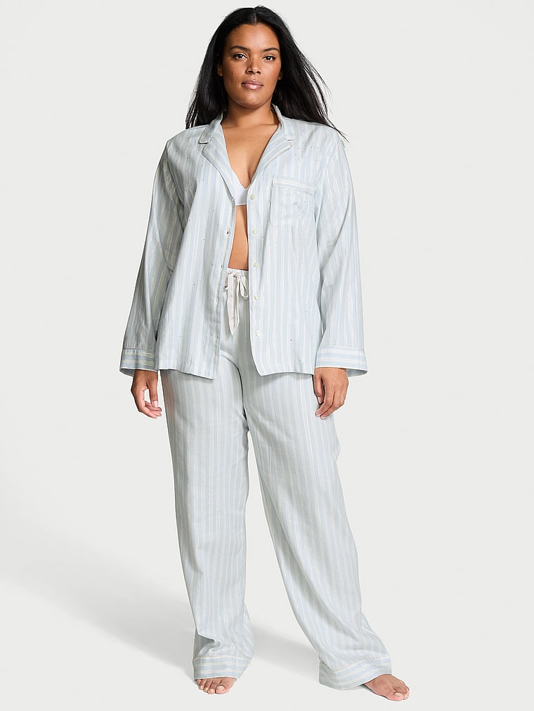 Victoria's Secret Flannel Long Pajama Set