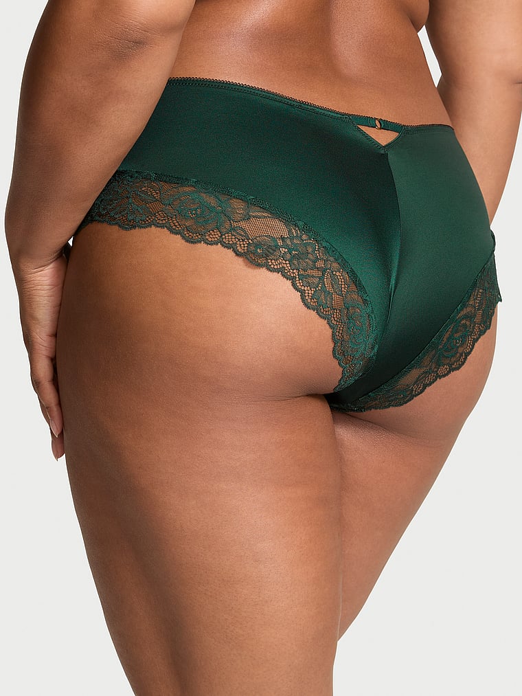 Very Sexy Rose Lace-Trim High-Leg Cheeky Panty Lace Trim
