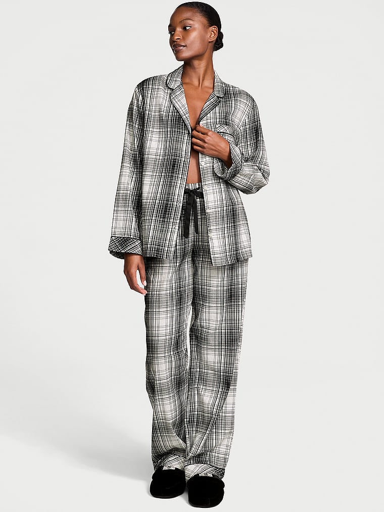 Victoria's Secret Flannel Long Pajama Set