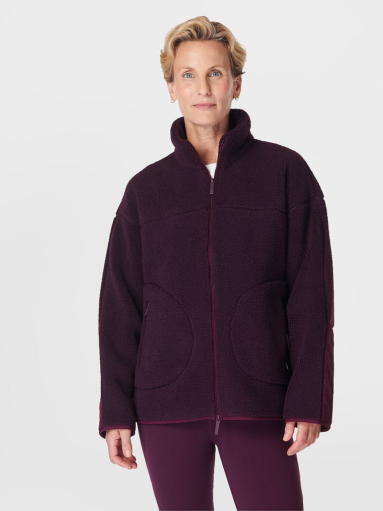 Sweaty Betty Plush Textured Zip-Up Fleece