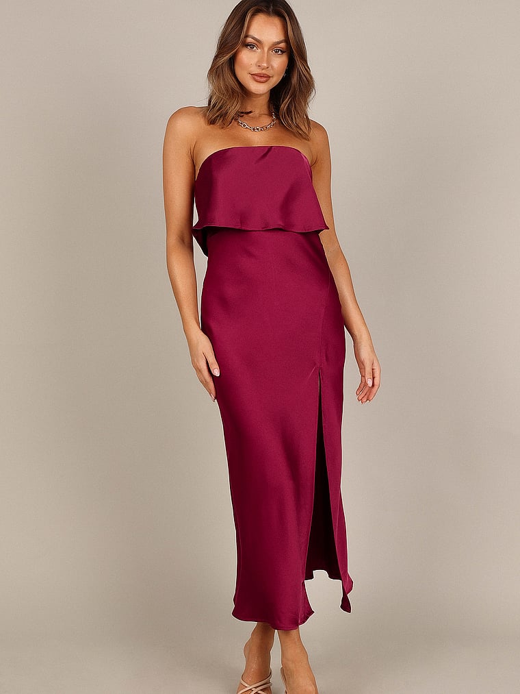 Petal & Pup Vienna Strapless Midi Dress