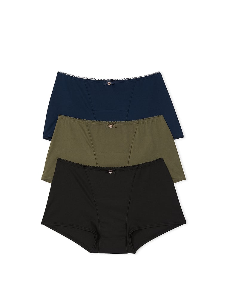 Body by Victoria 3-Pack Smooth Period Boyshort Panties Smooth