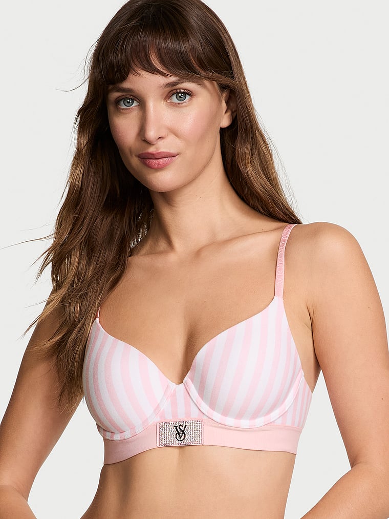 The T-shirt Shine Patch Lightly Lined Demi Bra Shine Patch