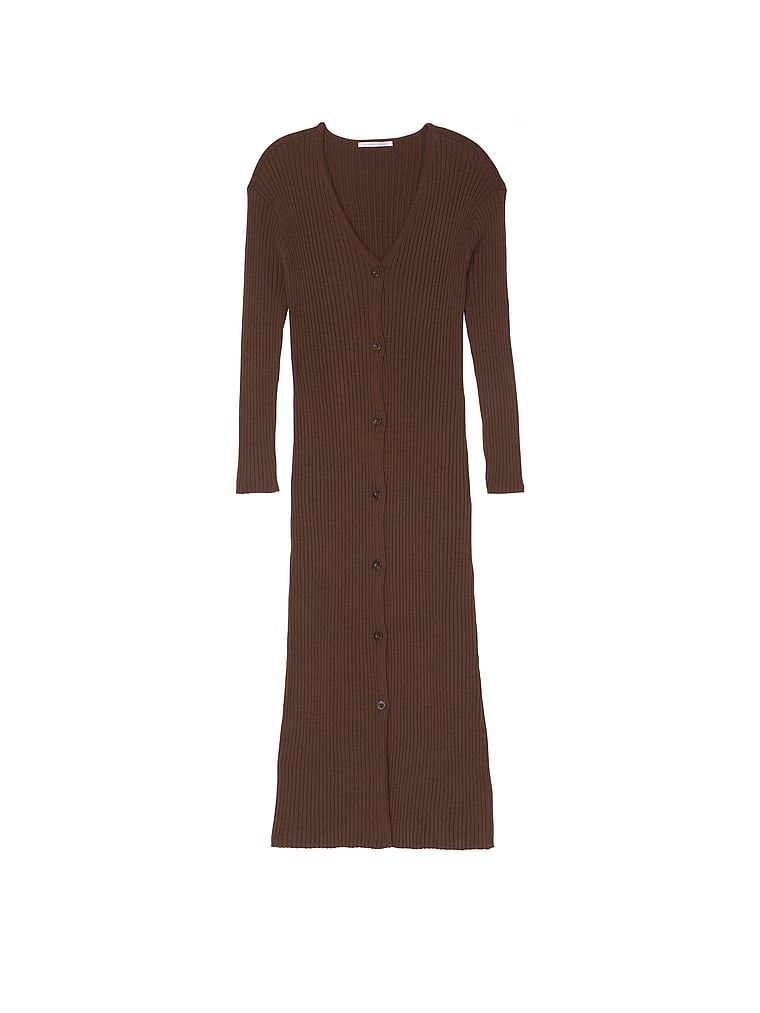 Victoria's Secret Luxe Cr��me Knit Cardigan Dress