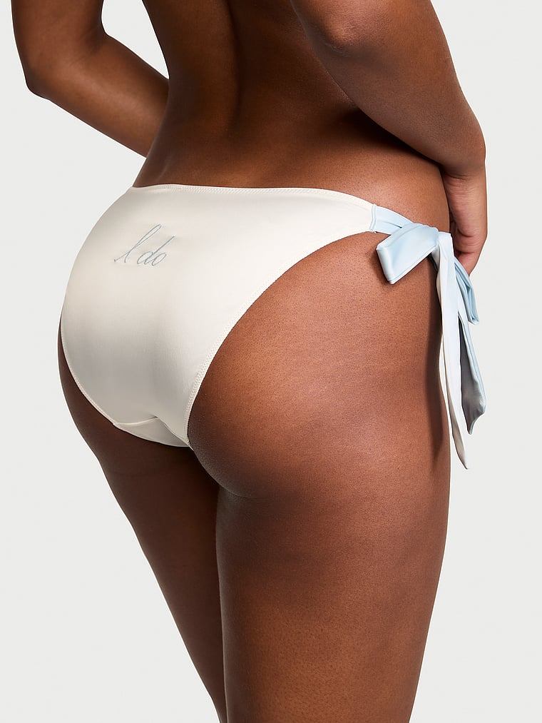 Very Sexy Flirty Embroidery Side-Tie Cheeky Panty Novelty