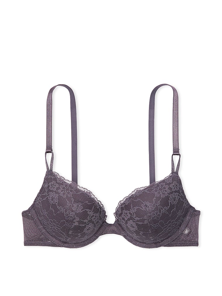 Victoria's Secret Sexy Tee Sequin Posey Lace Push-Up Bra Sequin Lace