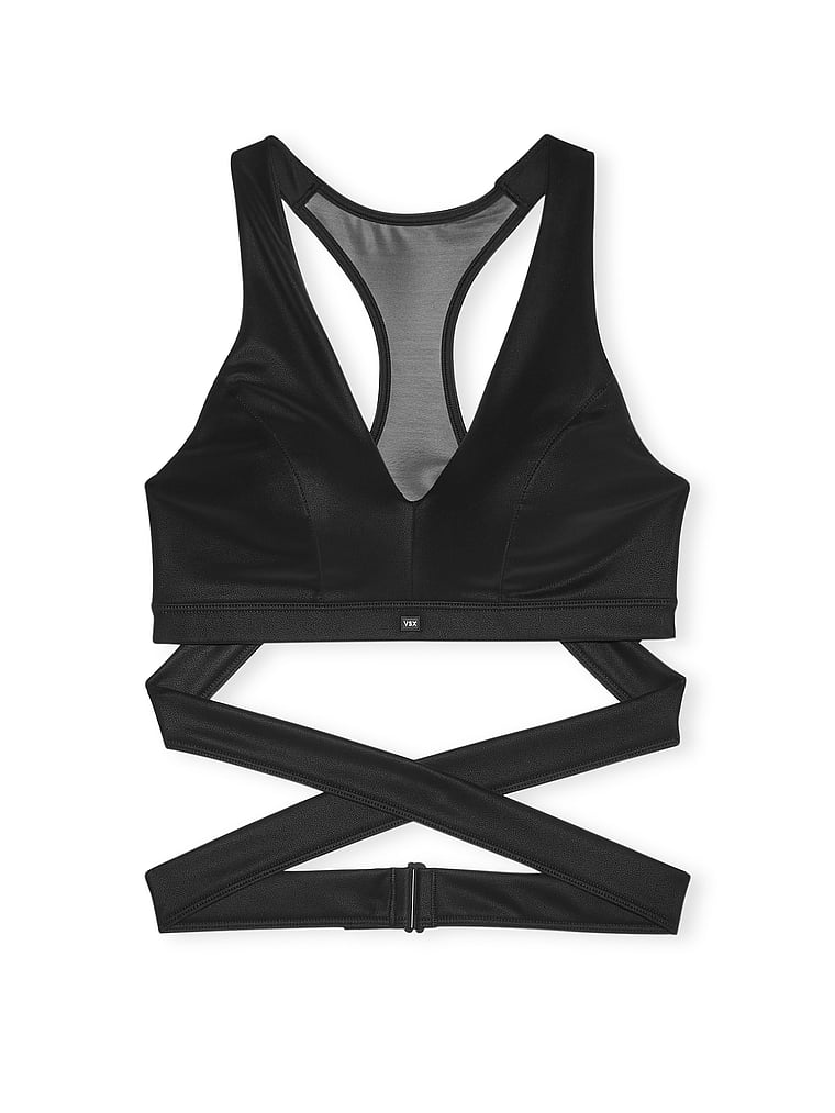VSX VSX SuedeEffect Plunge Wrap Sports Bra