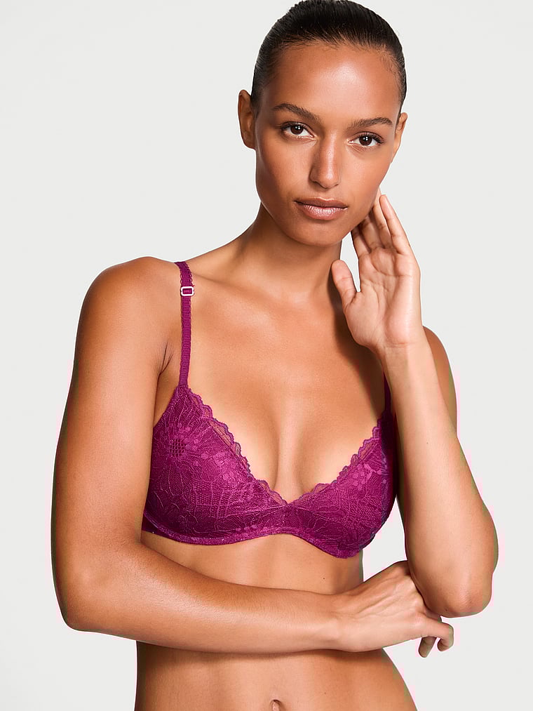 Victoria's Secret Sexy Tee Wireless Push-Up Lace Bra Lace