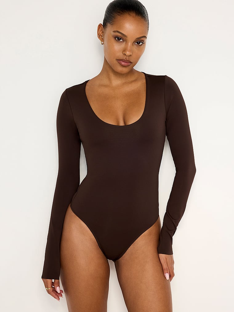 Good American Scuba Scoop Longsleeve Bodysuit