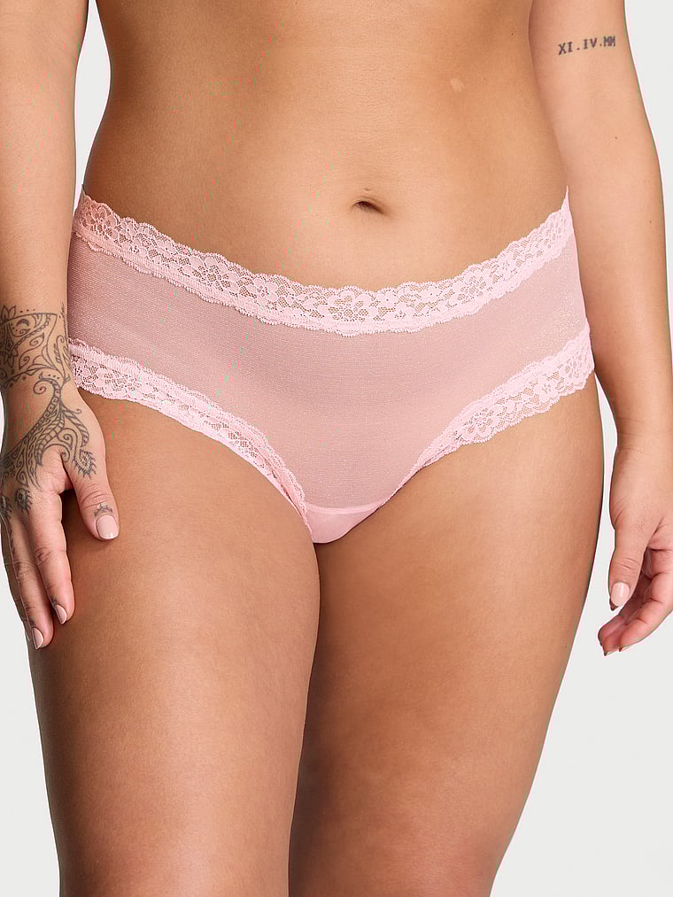 The Lacie Sequin Posey Mesh Cheeky Panty Lurex Mesh