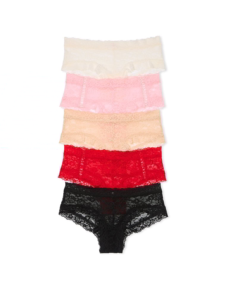 Victoria's Secret 5-Pack Lace Cheeky Panties Lace