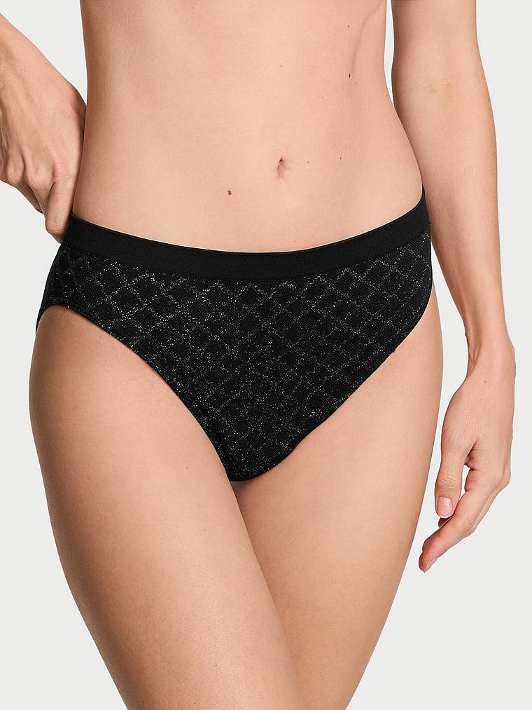 Seamless Seamless High-Leg Brief Panty Lurex