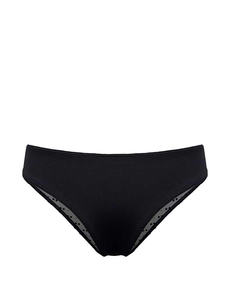 MINDD Mesh Velvet Dot Brief Panty