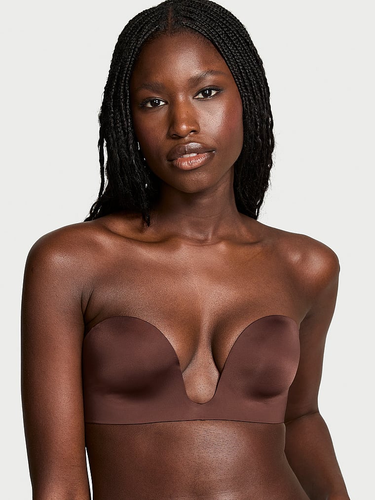 Victoria's Secret Bare Lightly Lined Low Plunge Strapless Bra Smooth