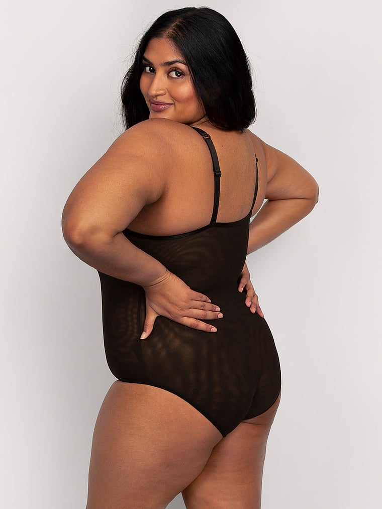 Curvy Couture Sheer Mesh Bodysuit
