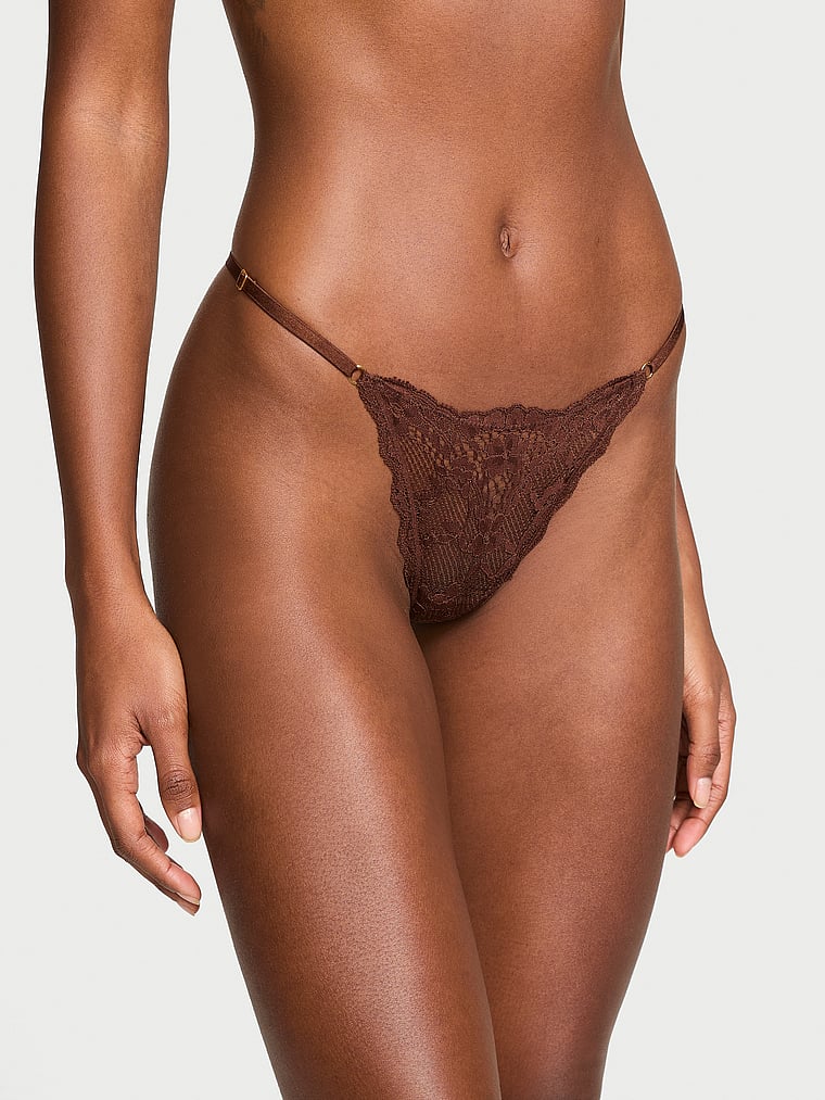 Dream Angels Lace Adjustable V-String Panty Lace
