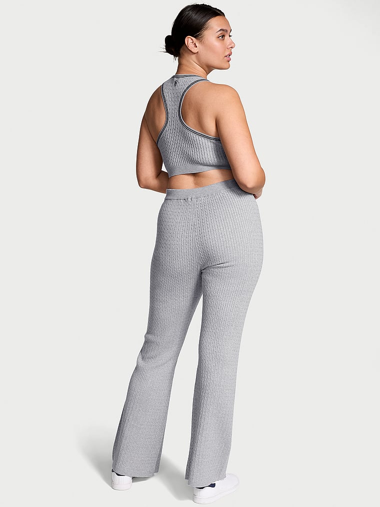Victoria's Secret Luxe Cable-Knit Flare Lounge Pants