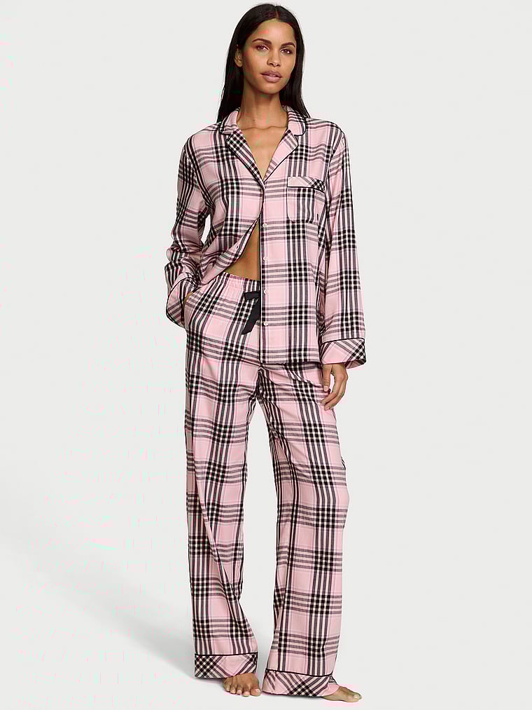 Victoria's Secret Flannel Long Pajama Set