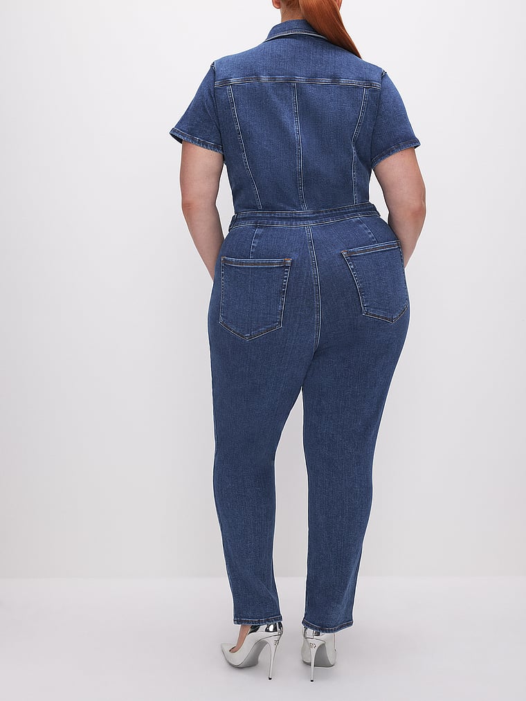 Good American Fit For Success Denim Jumpsuit