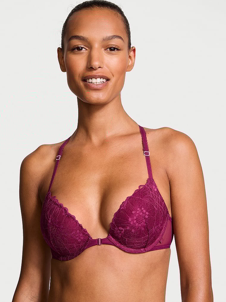 Victoria's Secret Sexy Tee Push-Up Front-Close Lace Bra Front Close