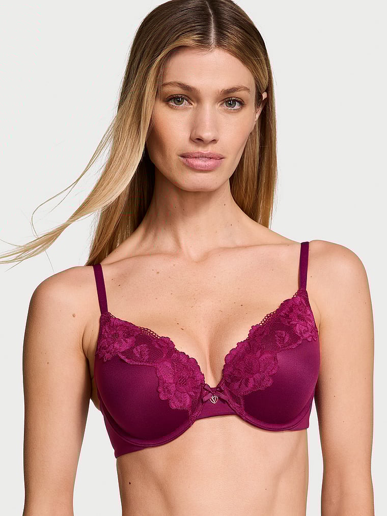 Body by Victoria Perfect Shape Lace-Trim Push-Up Bra Lace