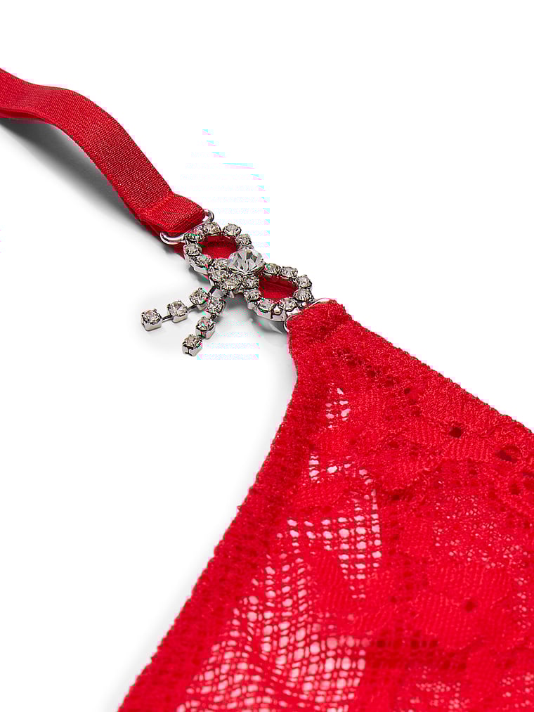 Dream Angels Twinkle Bow Lace Thong Panty Twinkle Lace