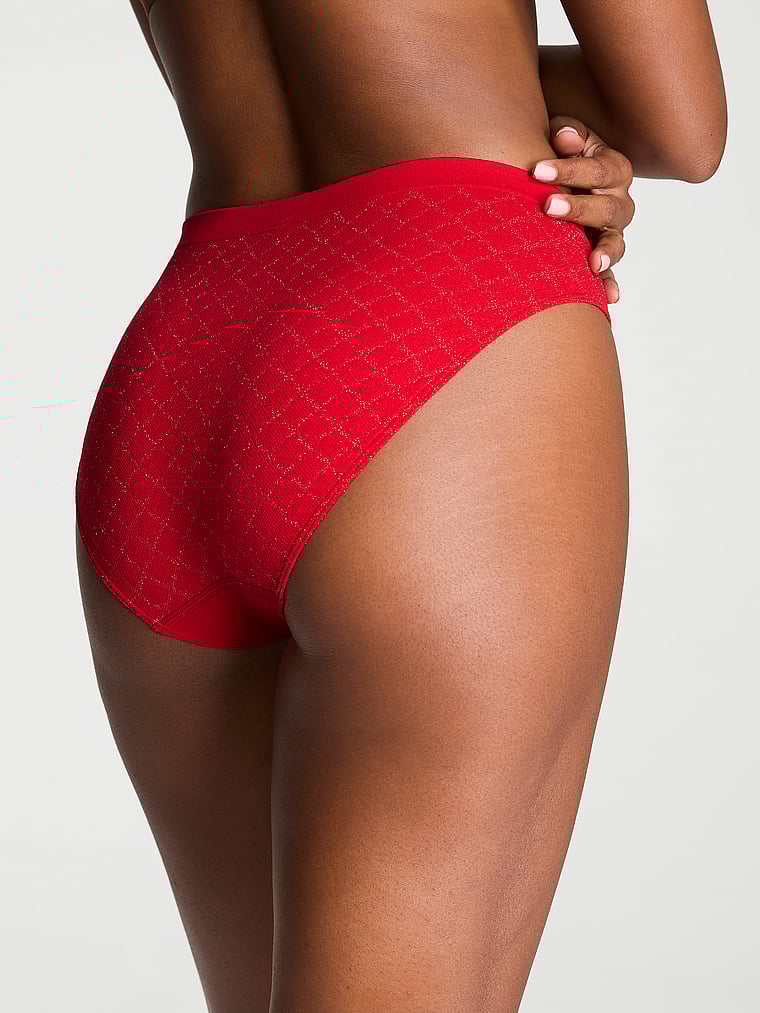 Seamless Seamless High-Leg Brief Panty Lurex