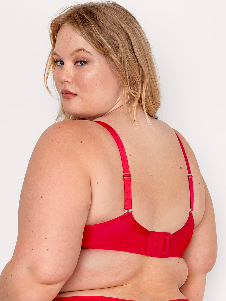 Curvy Couture Sheer Mesh Unlined Bra