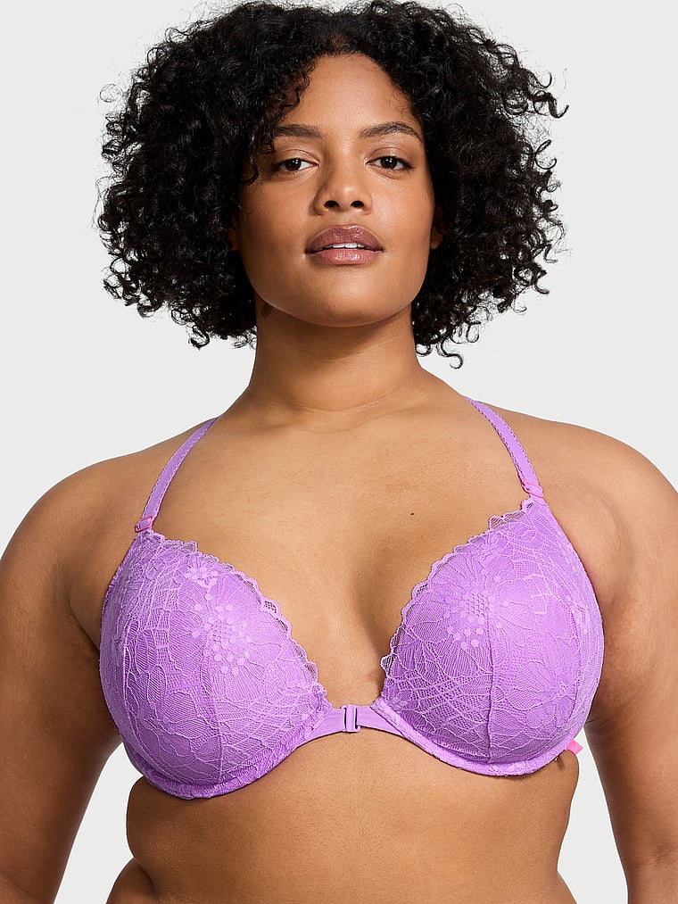 Victoria's Secret Sexy Tee Push-Up Front-Close Lace Bra Front Close