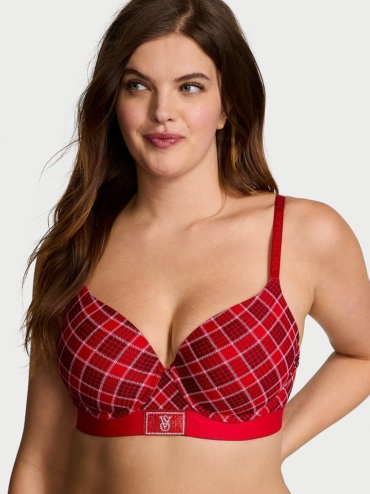 The T-shirt Shine Patch Lightly Lined Demi Bra Shine Patch