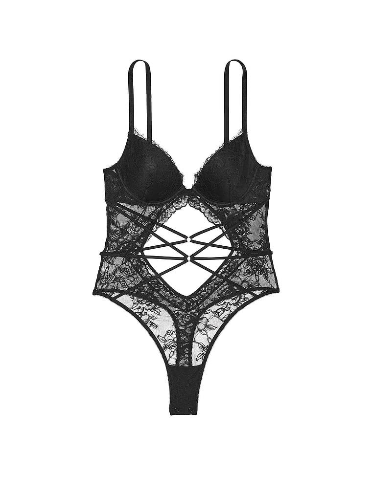 Very Sexy Rose Lace Strappy Teddy