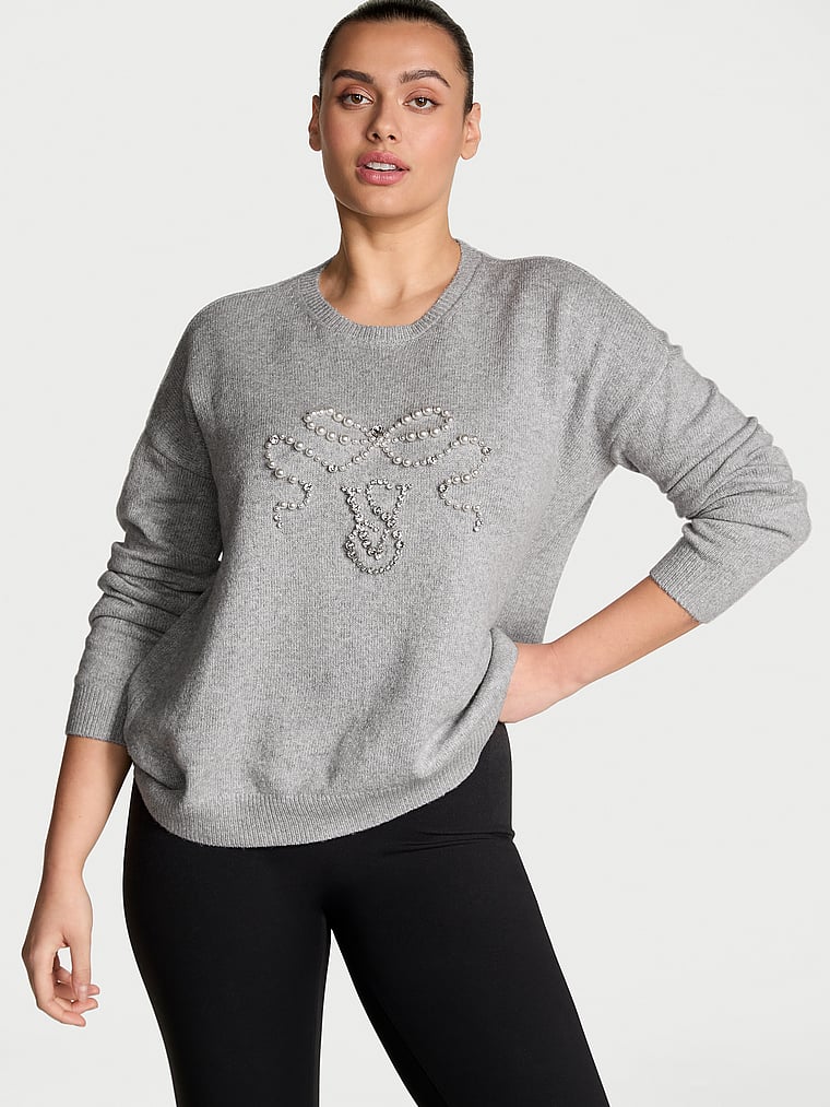 Victoria's Secret Embellished Crewneck Sweater