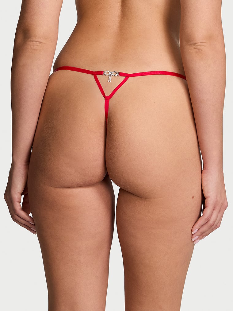 Dream Angels Twinkle Bow Lace V-String Panty Twinkle Lace