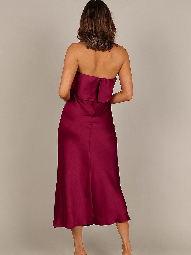 Petal & Pup Vienna Strapless Midi Dress