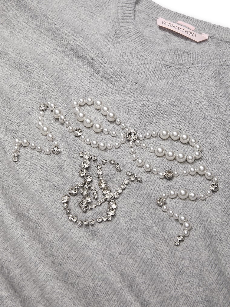Victoria's Secret Embellished Crewneck Sweater