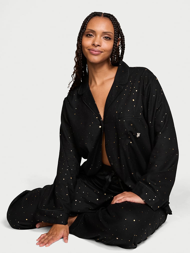 Victoria's Secret Flannel Long Pajama Set